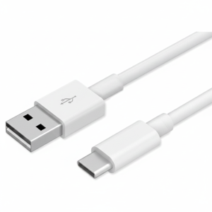 USB-C to USB-A Data Cable, Fast Charging Cable, White