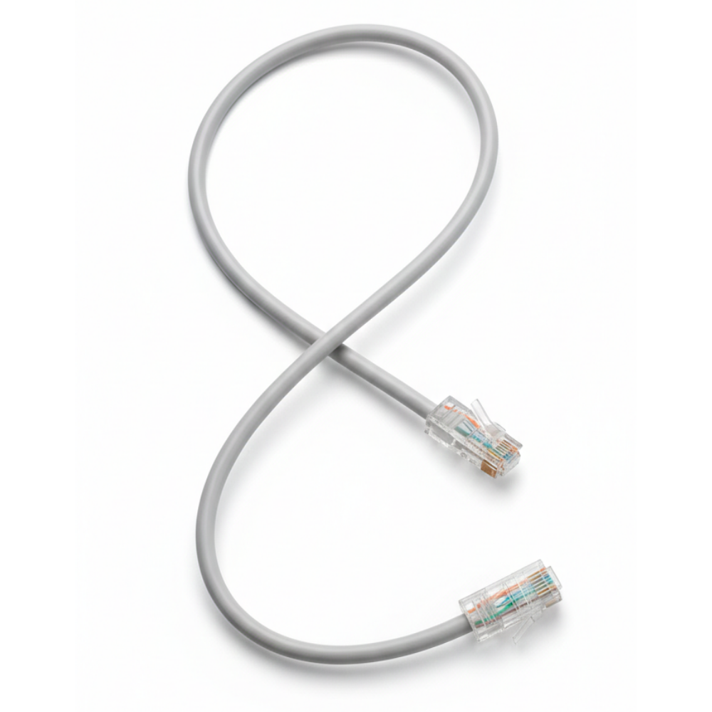 Cat 6 Ethernet Cable High Speed LAN Cable | Up to 10Gbps, 250MHz | RJ45 Gold Plated Connector | Broadband, Router, PC, Laptop, Gaming & CCTV Compatible (0.5 Meter)