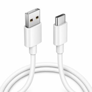 Bajtimes 30W USB to USB-C Cable, White, Data Sync and Charging Cable